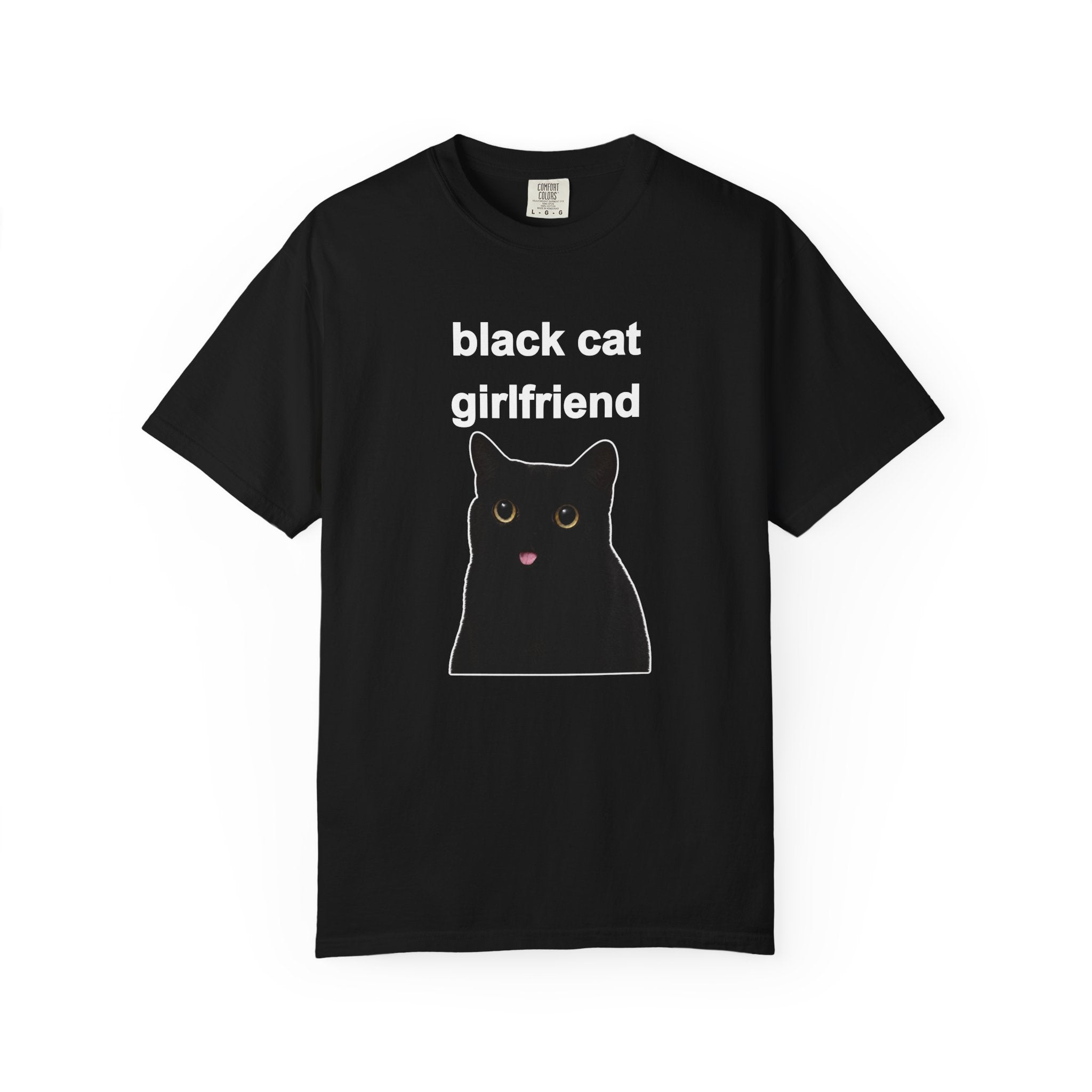 black cat girlfriend | T-shirt